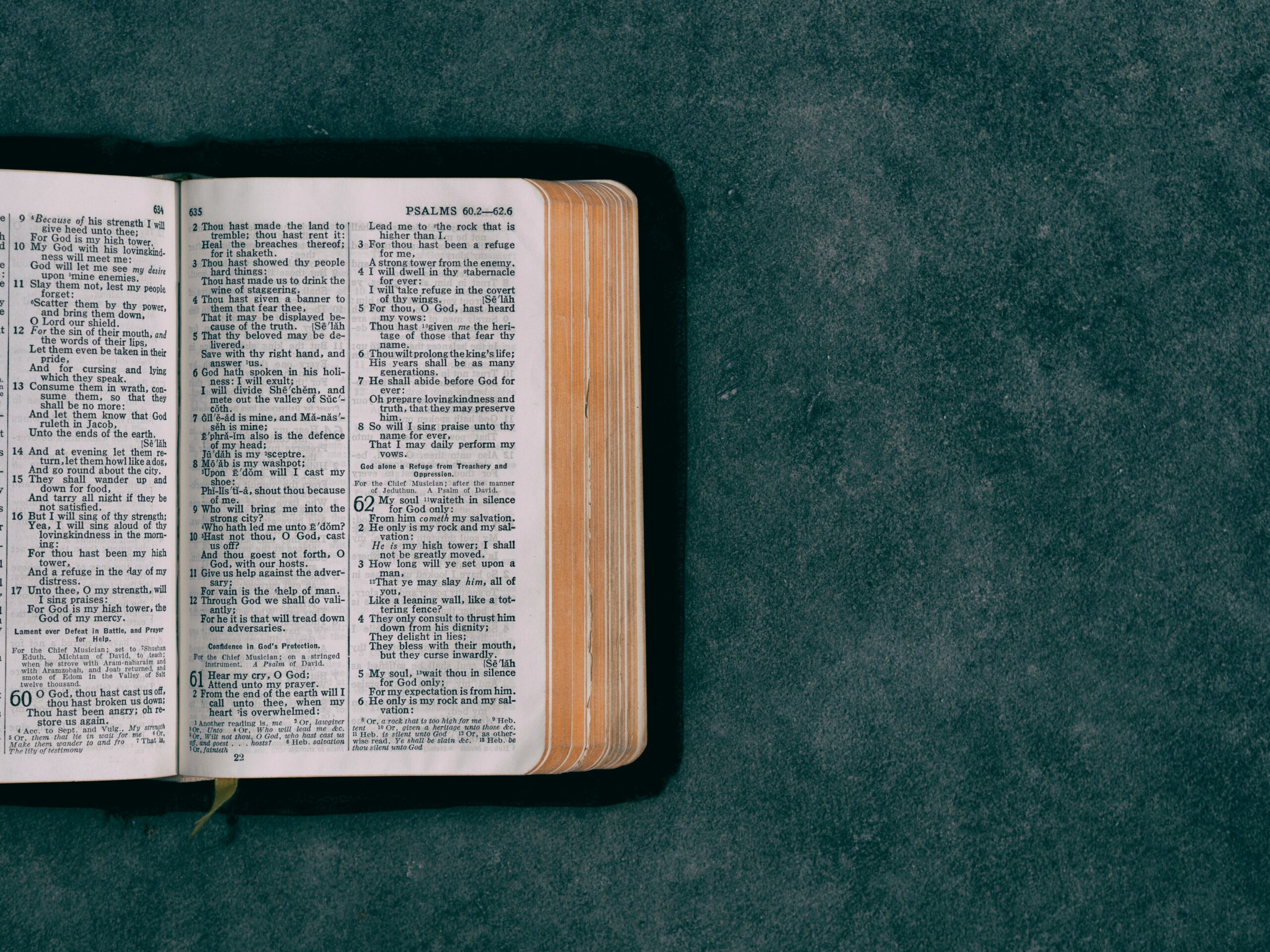 Open Bible, which is to be read with an open rather than closed mind.